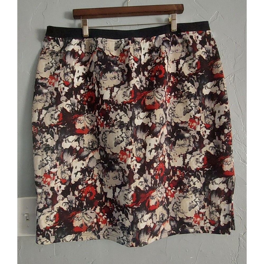Modamix Skirts Women's Plus 2X Paisley, Elastic Waist, 40 Inch Waist, 20.5 Inch - Picture 5 of 6